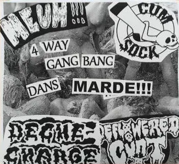 Meuh : 4 Way Gang Bang dans Marde !!!